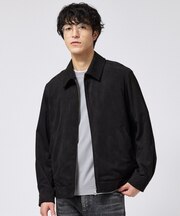 バックプリーツ ボックスシルエット ジップ ブルゾン