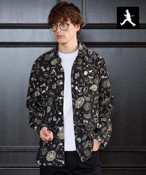 【BOWLER HAT LABEL】日本製PLAYプリントシャツ