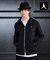 【BOWLER HAT LABEL】ジップアップ スウェットパーカー