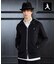 【BOWLER HAT LABEL】ジップアップ スウェットパーカー