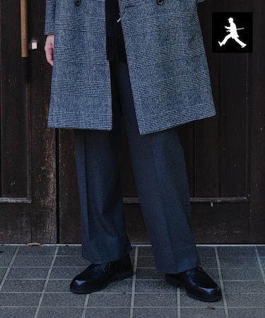 【BOWLER HAT LABEL】ウォームストレッチ ワイドパンツ