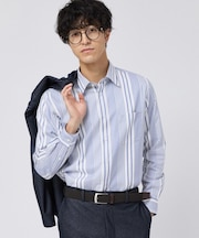 【Made in JAPAN】 リバーストライプ シャツ