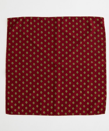 【BOWLER HAT LABEL】小紋プリントチーフ