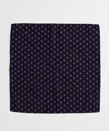 【BOWLER HAT LABEL】小紋プリントチーフ