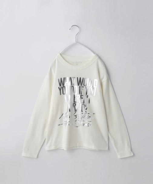 【130-160】オーガビッツコットン長袖Tシャツ/洗濯機OK