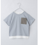 【110-160】レイヤー風ポケットTシャツ/洗濯機OK