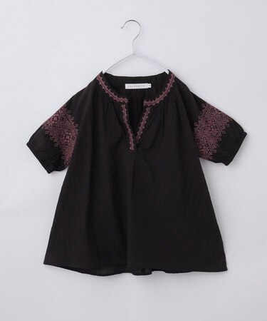 【120-150】刺繍チュニックブラウス