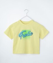 【110－160】レトロロゴTシャツ/洗濯機OK