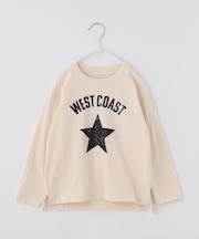 【110-160】プリント長袖Tシャツ