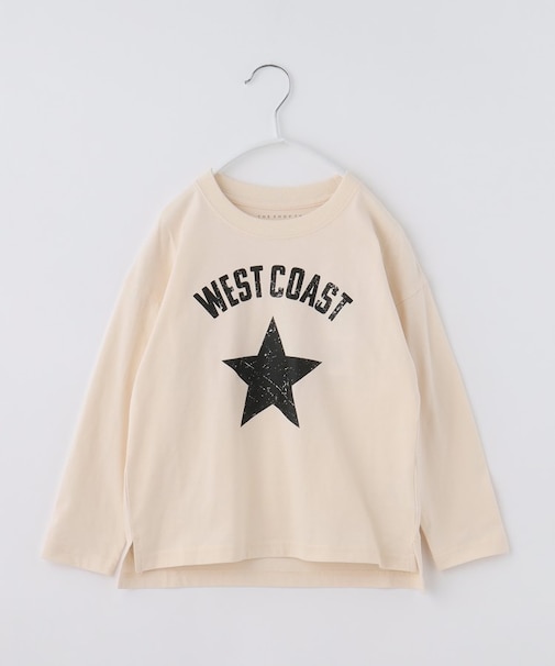 【110-160】プリント長袖Tシャツ