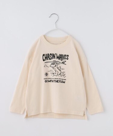 【110-160】プリント長袖Tシャツ