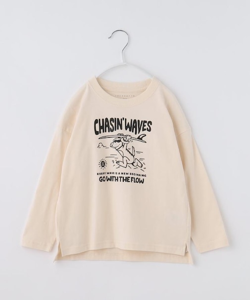 【110-160】プリント長袖Tシャツ