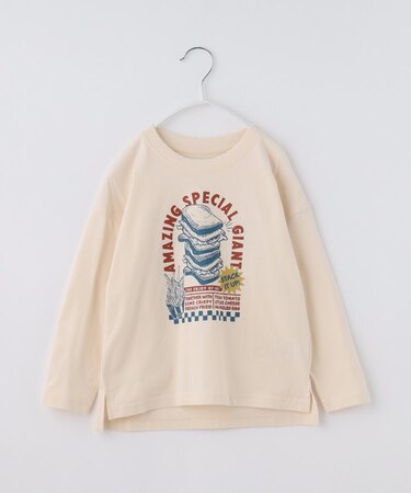 【110-160】プリント長袖Tシャツ