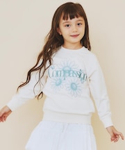 【110－160/3柄×2色】ミニ裏毛ロゴプルオーバー