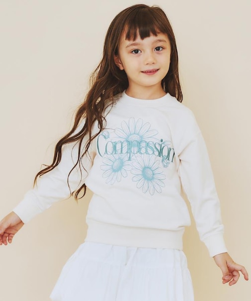 【110－160/3柄×2色】ミニ裏毛ロゴプルオーバー