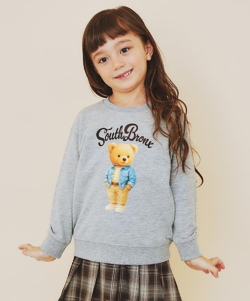 【110－160/3柄×2色】ミニ裏毛ロゴプルオーバー