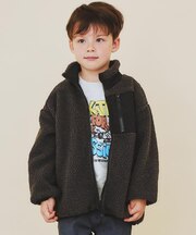 【110-160】ボアリバーシブブルゾン/洗濯機OK