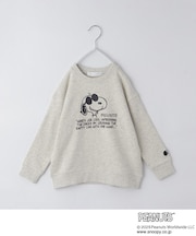 【110-160】Peanuts/ピーナッツコラボ スヌーピープリントスウェット 親子リンク