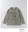 【110－160】PEANUTS ／ ピーナッツ スヌーピー ヴィンテージ風プリント長袖Tシャツ