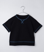 【110－160】配色ステッチガゼットTEE