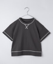 【110－160】配色ステッチガゼットTEE