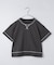【110－160】配色ステッチガゼットTEE