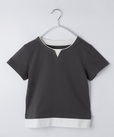 【110－160】キーネックTシャツ