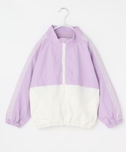 【110-160】レース配色ナイロンブルゾン