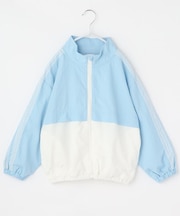 【110-160】レース配色ナイロンブルゾン