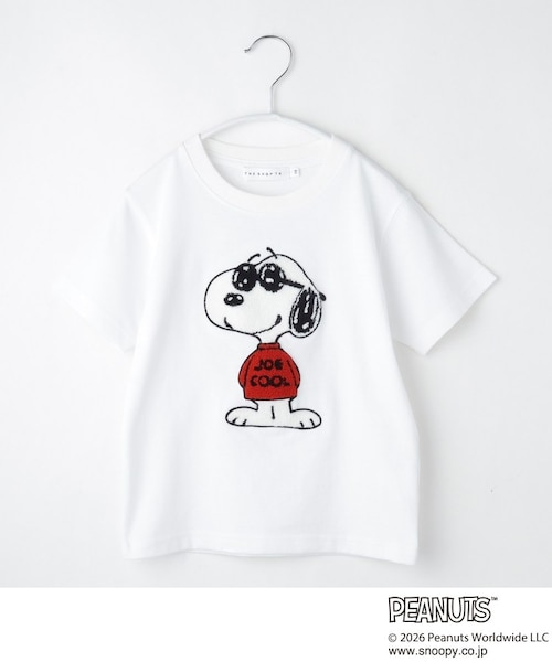 PEANUTS ／ ピーナッツ スヌーピー さがら刺繍 半袖Tシャツ｜ザ