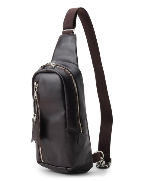 WEB限定】イタリアンレザー縦型ボディバッグ｜ティーケータケオキクチ