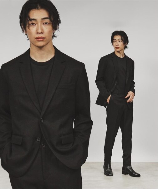 【上下2点セット】エステルサージセットアップ/ビジネス対応可