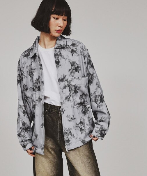 シャンブレーシャツアウター