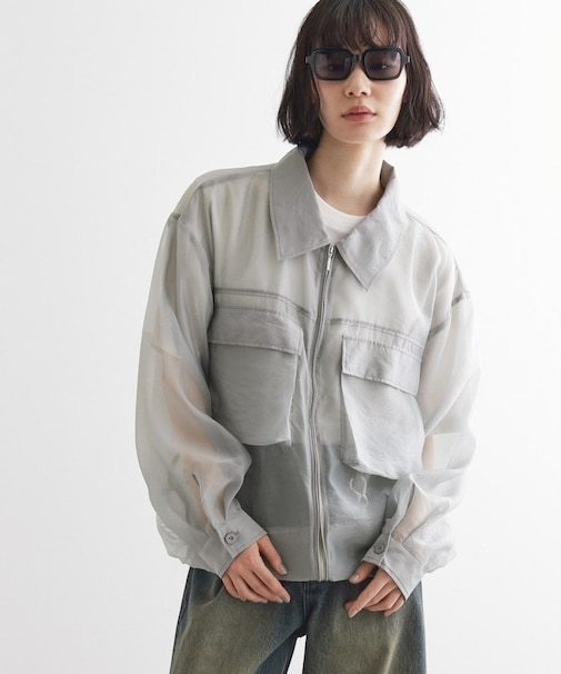 シアーシャツアウター