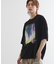 オーロラプリントドレープTシャツ