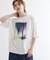 オーロラプリントドレープTシャツ