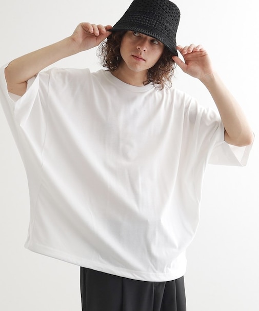 配色ドルマンカットソー