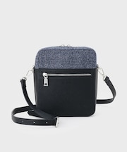 バイカラースクエアショルダーバッグ