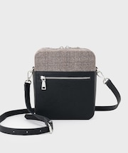 バイカラースクエアショルダーバッグ