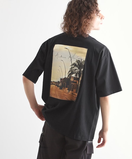 アンドリューマクリア バックプリントフォトTシャツ