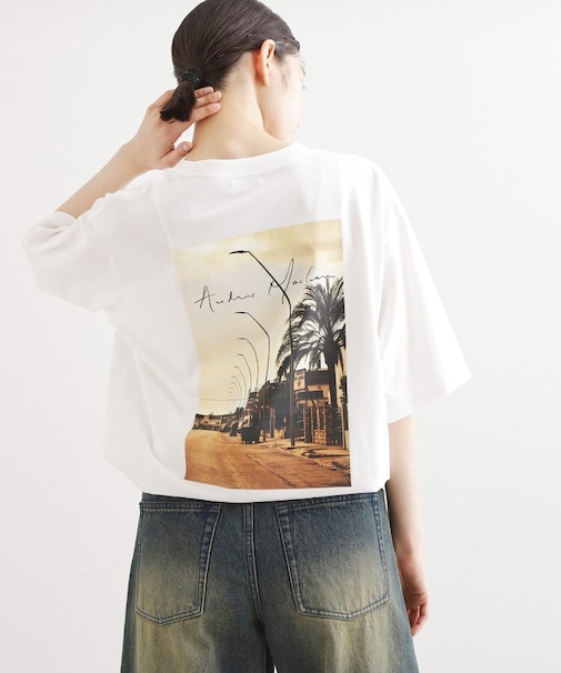 アンドリューマクリア バックプリントフォトTシャツ