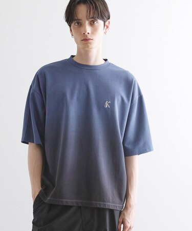 グラデーションダイ5分袖カットソー