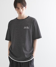 マイクロボーダーフェイクTシャツ