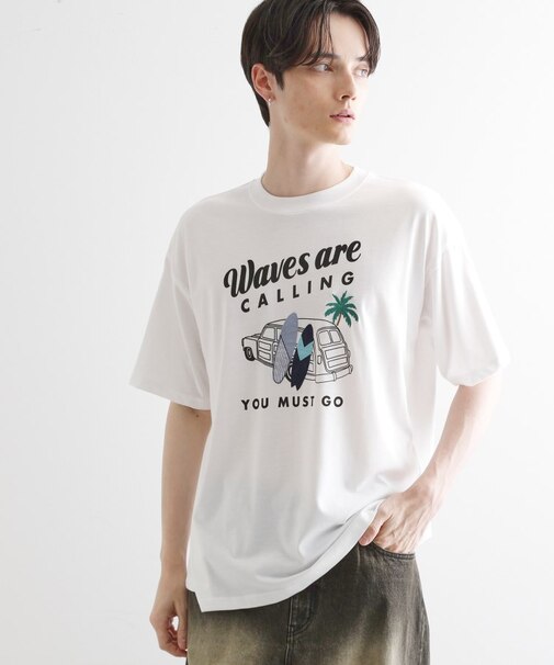 パッチクロス刺繍Tシャツ