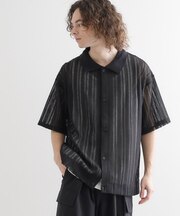 【セットアイテム】透かし編みオープンシャツ