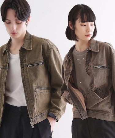 デニムブルゾン