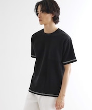 ブラインドステッチ切替カットソー