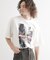 アーバングラフィックブラシ刺繍Tシャツ