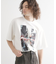 アーバングラフィックブラシ刺繍Tシャツ