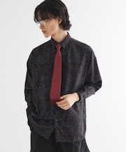 【ネクタイ付】チェックオンペイズリージャカードシャツ